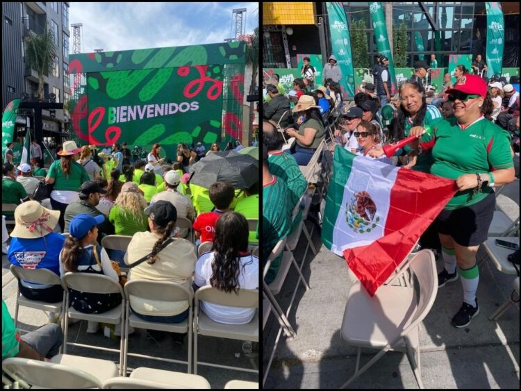 Afición apoya a México en pantalla gigante en Tijuana