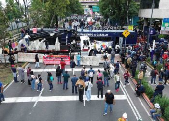 La movilización de la CNTE en el sur de la CDMX en imágenes