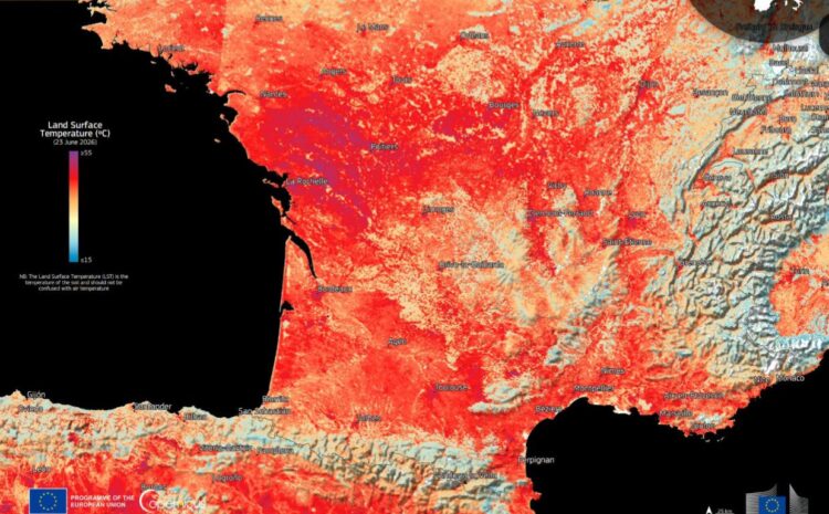 Más de 40 grados centígrados sufren habitantes y visitantes en París.