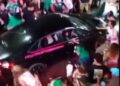 Automovil atropella a 17 personas durante festejos en Loos Cabos. AMEXI Foto RRSS