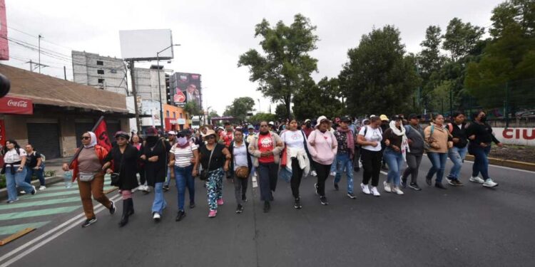 La movilización de la CNTE en el sur de la CDMX en imágenes
