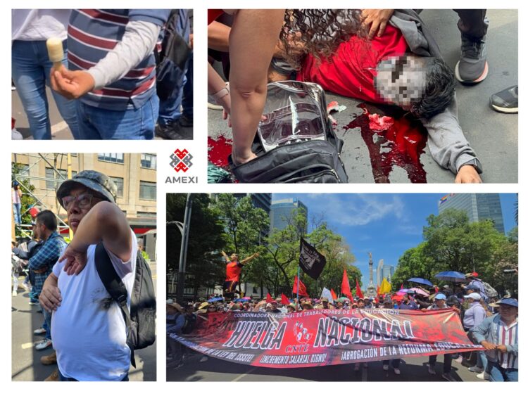 CNTE inicia huelga nacional con represión en CDMX; dos maestros heridos y tensión por bloqueo al Zócalo y exigencias al gobierno.