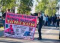 Camioneros de Tamexun bloquea la México-Querétaro