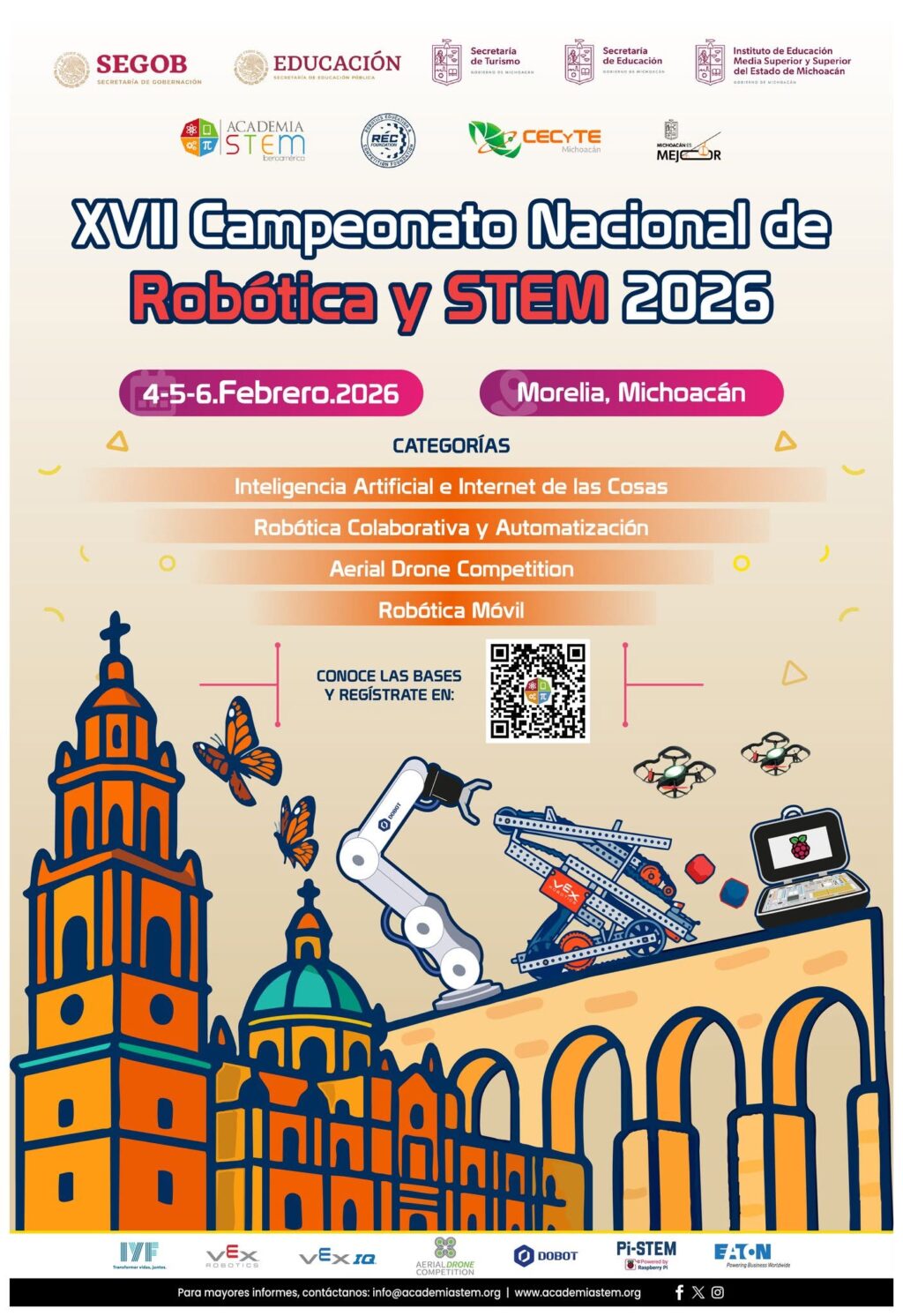 Estudiantes de la carrera de Mecatrónica ganaron el primer lugar en el Campeonato Nacional de Robótica y Habilidades STEM