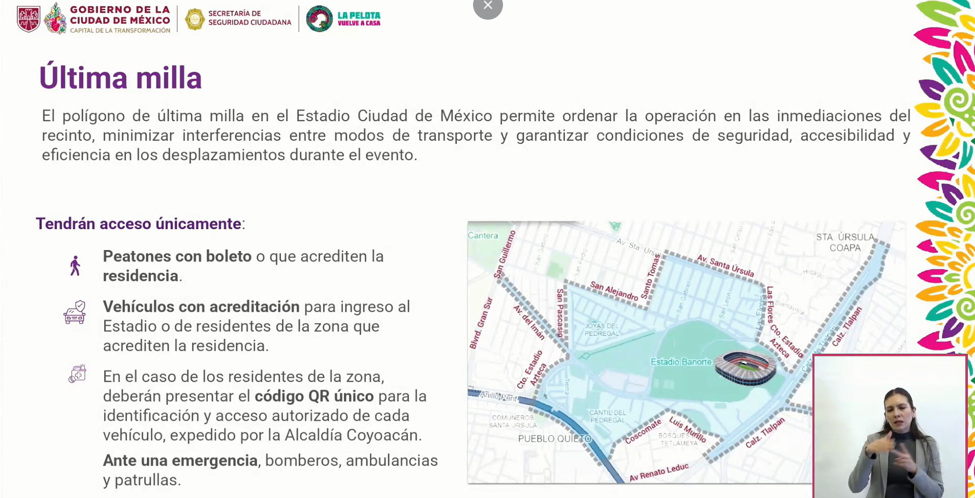 Los asistentes caminarán la última milla.