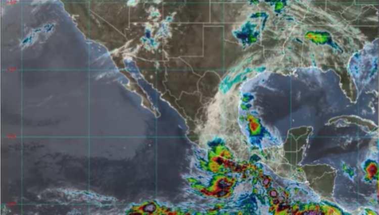 Alerta por efectos de la depresión tropical Dos-E en costas del Pacífico mexicano
