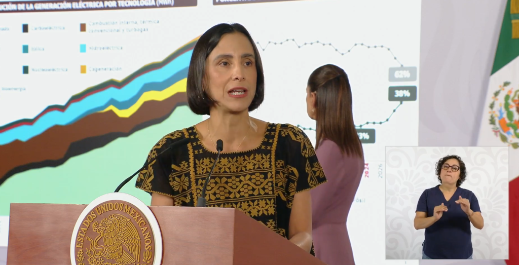 La Secretaría de Energía, Luz Elena González Escobar, concretó el nuevo Plan de Energías Renovables