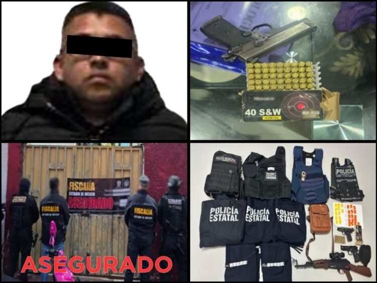 Cateo en Neza destapa arsenal, droga y equipo táctico