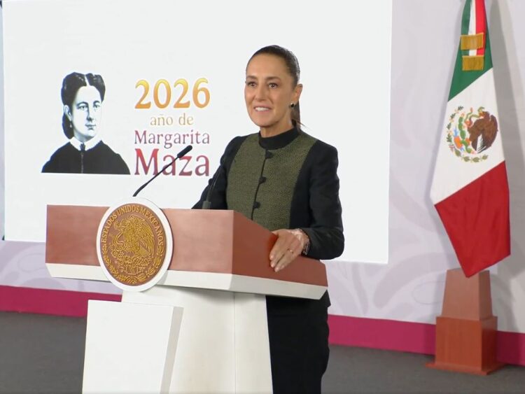 Vigencia de T-MC 16 años Claudia Sheinbaum, conferencia del 30 de junio de 2026. AMEXI Foto Captura de video