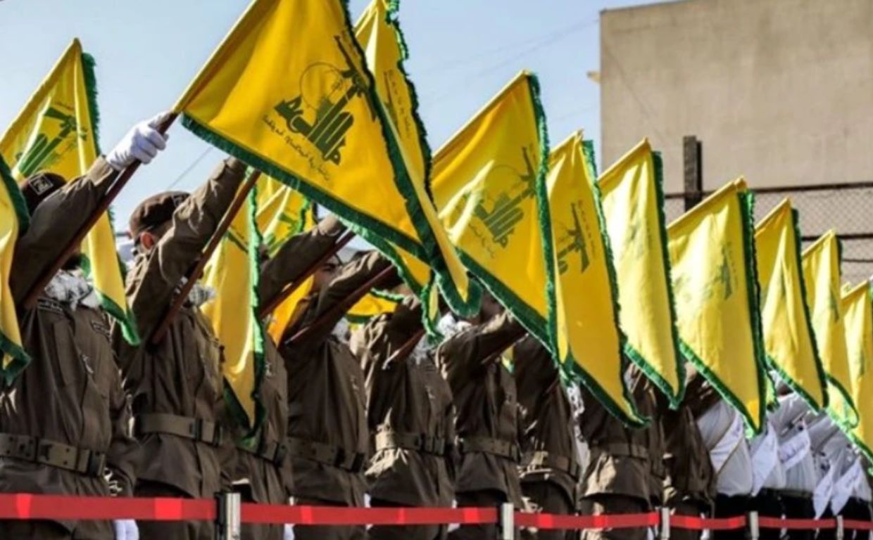 Combatientes del grupo chiita proiraní Hezbolláh 