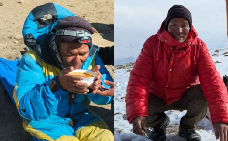 El guía nepalí Dawa Sherpa, de 52 años, sobrevivió solo y sin ayuda seis días en el Everest