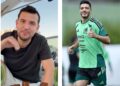 Raúl Jiménez durante un evento deportivo; el delantero mexicano mantuvo una relación con Paloma Llanes antes de casarse con Daniela Basso.