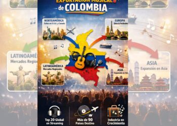 Productores, compositores y artistas colombianos participan en proyectos internacionales que fortalecen la presencia global de la música del país.