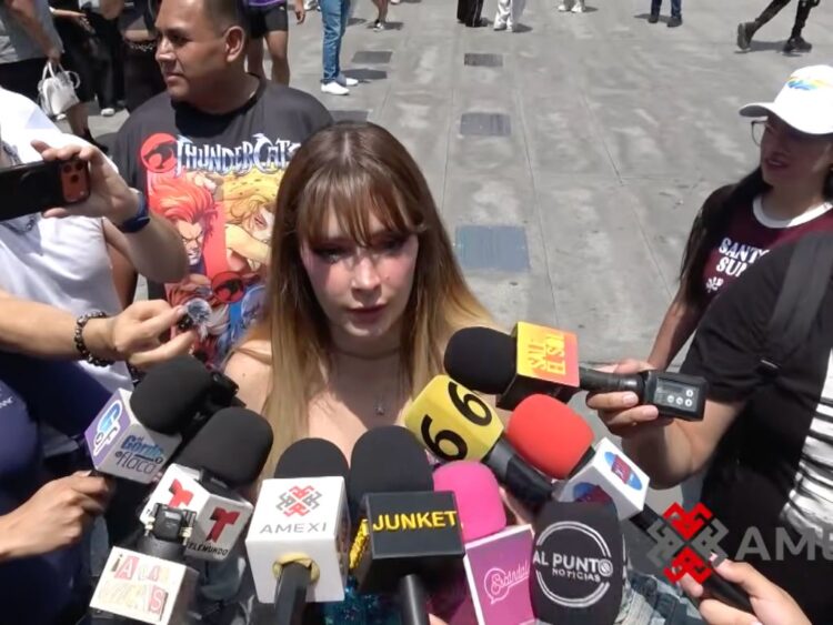 melda Tuñón ofrece declaraciones a la prensa sobre la sucesión de Joan Sebastian y los procesos legales que enfrenta relacionados con la herencia.
