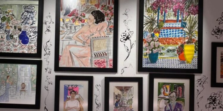Artistas, invitados y organizadores recorren la exposición Reconstruyendo Futuros durante su inauguración en Casa Design Hunter, en Polanco, donde se exhiben obras de 10 creadores internacionales que promueven el diálogo entre arte contemporáneo y filantropía.