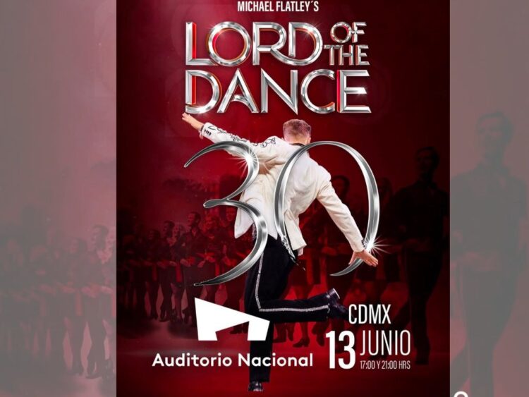 Bailarines de Lord of the Dance durante una presentación promocional de la gira que celebra tres décadas del exitoso espectáculo de danza irlandesa.