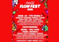 Cartel oficial del Coca-Cola Flow Fest 2026 con los artistas confirmados para la novena edición del festival urbano.
