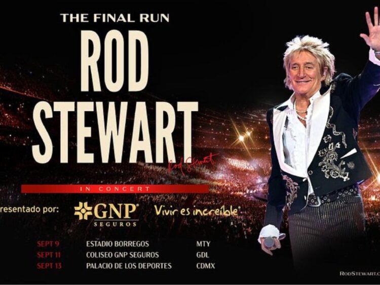 Rod Stewart durante una presentación en vivo como parte de la gira The Final Run, con la que dirá adiós.