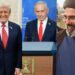 Los líderes de Estados Unidos, Israel e Irán