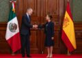 La presidenta Sheinbaum recibe a Felipe VI de España en Palacio Nacional