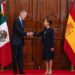 La presidenta Sheinbaum recibe a Felipe VI de España en Palacio Nacional