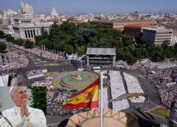 Miles de personas acompañaron al Papa León XIV en su liturgia en Madrid.