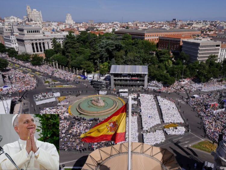 Miles de personas acompañaron al Papa León XIV en su liturgia en Madrid.