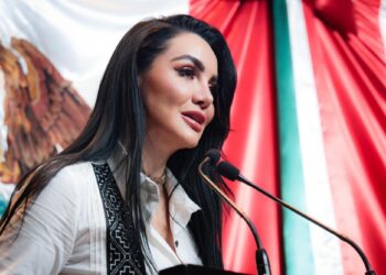 Gabriela Jiménez, vicecoordinadora de Vinculación Parlamentaria del Grupo Parlamentario de Morena en la Cámara de Diputados Foto AMEXI/Cortesía