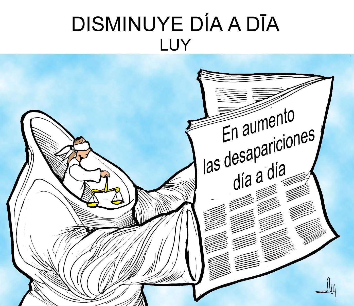 Disminuye día a día, LUY
