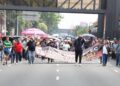La CNTE sobre Tlalpan a la altura de Metro Xola .AMEXI Foto La Isabel