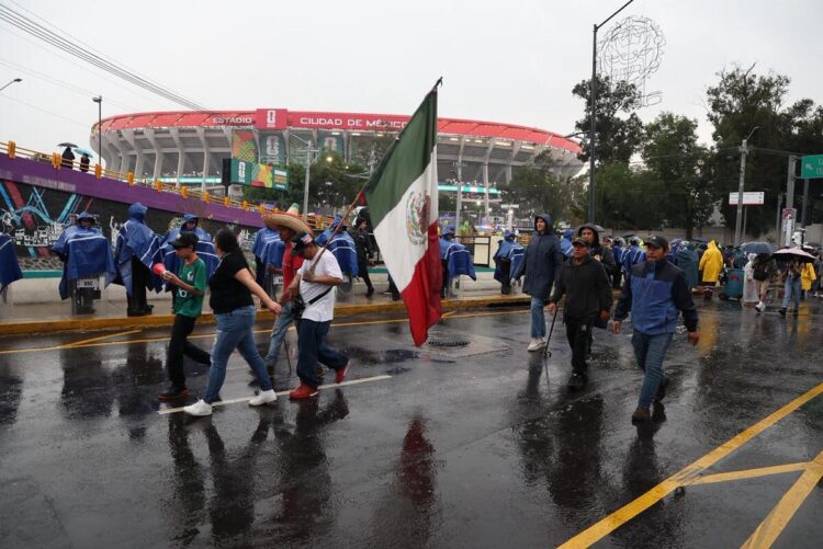 La fiesta mundialista de los mexicanos en imágenes