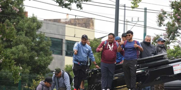 La movilización de la CNTE en el sur de la CDMX en imágenes