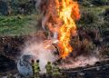 Pipa de gas explota en Texcoco