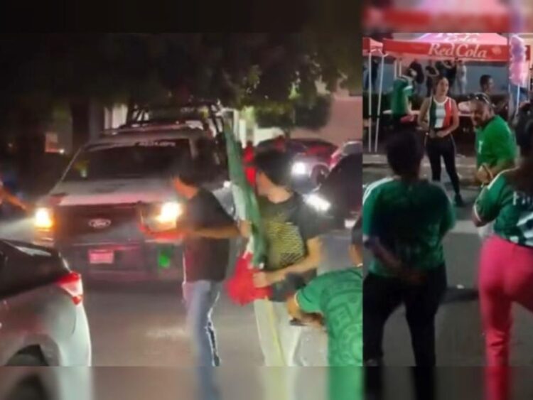 Policías de Apatzingán dispersan con balazos al aire a aficionados