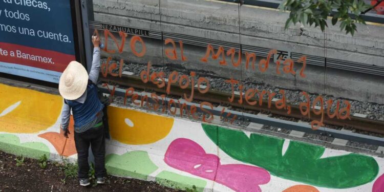 La movilización de la CNTE en el sur de la CDMX en imágenes