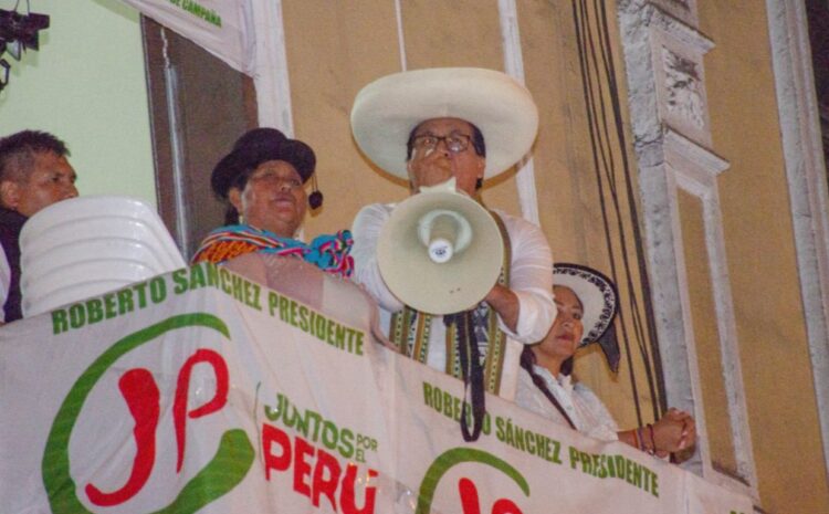 Roberto Sánchez Palomino, candidato a la presidencia de Perú