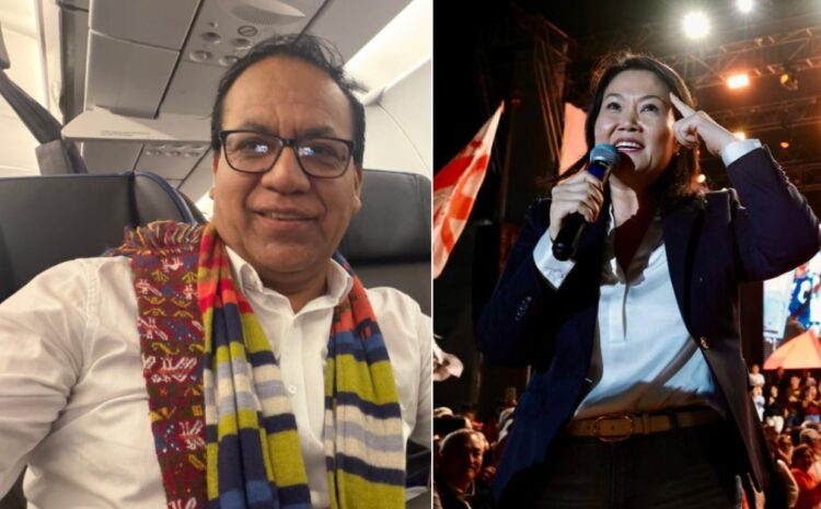Roberto Sánchez Palomino y Keiko Fujimori, candidatos a la presidencia de Perú