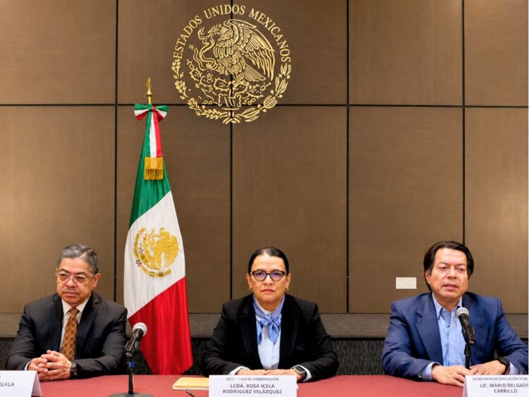 Rosa Icela Rodríguez y Mario Delgado. Llamado a la CNTE para retomar el diálogo.