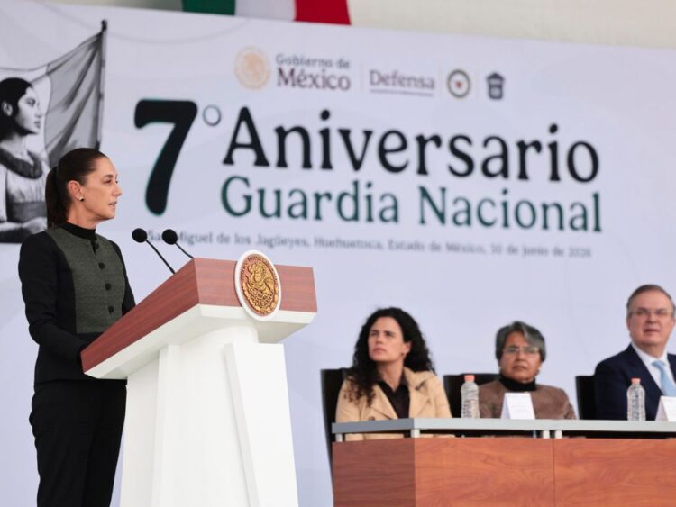 Sheinbaum: séptimo aniversario de la Guardia Nacional