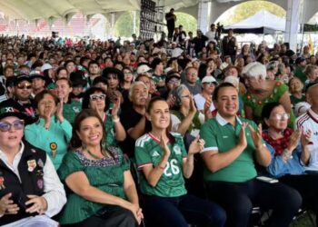 Sheinbaum y Brugada disfrutan la inauguración del Mundial