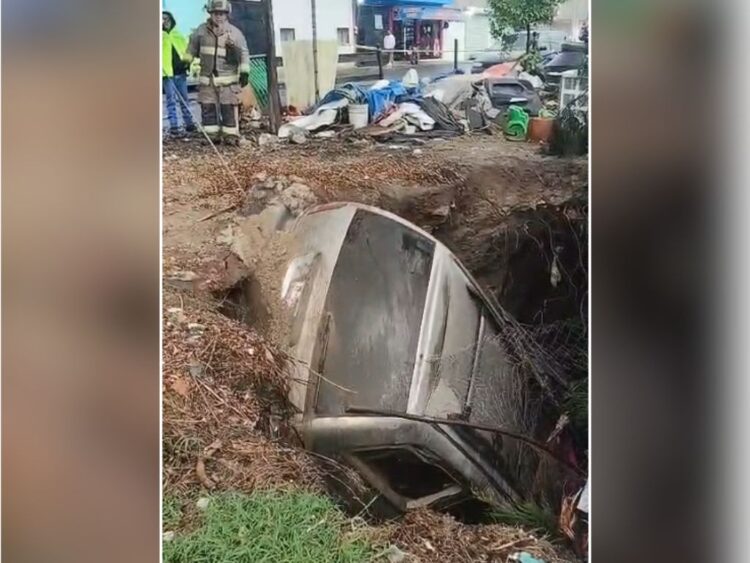 Socavón en Ecatepec