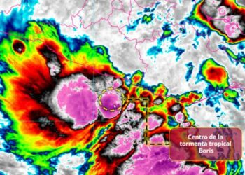 La depresión tropical Dos-E se intensificó a la tormenta tropical Boris frente a las costas de Guerrero | AMEXI/FOTO: SMN