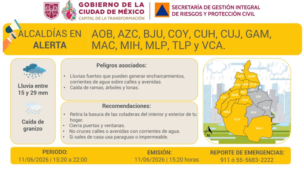 Recomendaciones clave para la población ante la Alerta Amarilla