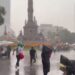Tláloc también celebró: torrencial lluvia acompañó el triunfo inaugural de México
