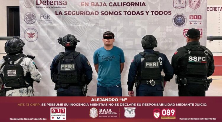 Capturan a sicario presunto responsable de ejecuciones en Playas de Rosarito BC