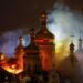 DAños en la histórica Catedral de la Dormición, en Kiev