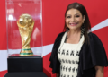 Brugada encabezó la ceremonia de bienvenida al Trofeo Original de la Copa Mundial Cierra gira internacional en la Utopía Mixiuhca.