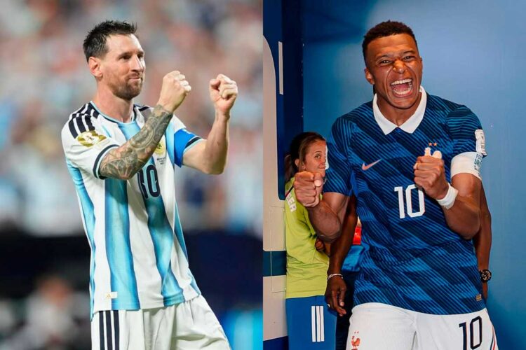 Messi y Mbappé