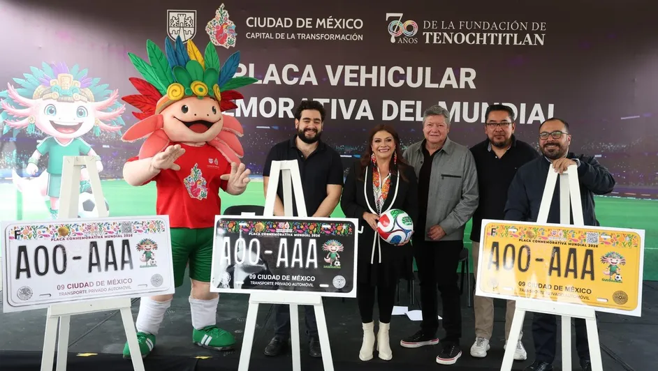 Llegaron las placas del Mundial 2026