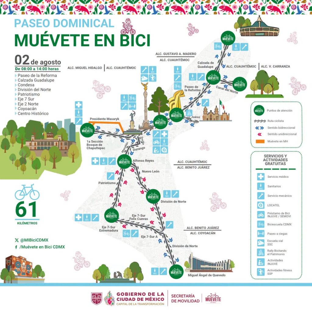 Ruta emblemática y actividades gratuitas